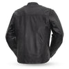 Mens 1.1-1.2mm Drum Dyed Naked Leather Motorcycle Jacket Gun Pockets Armor Pockets