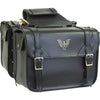 PVC Waterproof Plain Saddlebag Zip Off Bag 11.75" x 4.25" x 11"