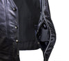 Women"s Split Cowhide Leather Motorcycle Vest With 7 Pockets