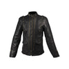 Ladies Black Buttery Soft Leather Jacket with Studs on Front & Back