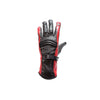 Womens Full Finger Leather Motorcycle Gloves Blue Red or White