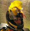 Yellow Motorcycle Helmet Mohawk