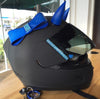 Blue Motorcycle Helmet Bow