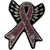 Breast Cancer Rhinestone Helmet Patch