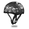 Daytona D.O.T Skull Cap Motorcycle Helmet With Snake Skulls